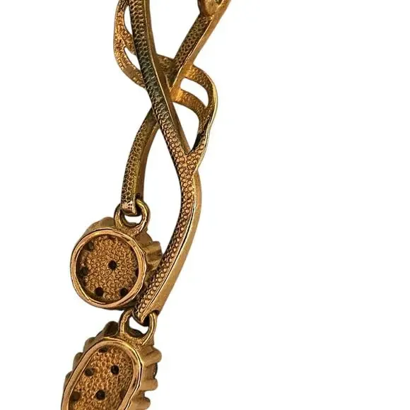 14k gold floral pendant 18 - Picture 6 of 7